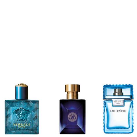 versace gifts & sets versace mens mini set x 3|versace gift for him.